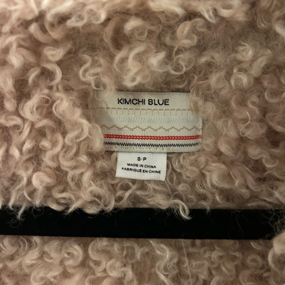 Urban Outfitters Brown Tan Teddy Jacket Cozy Plush Style - Picture 4 of 6
